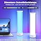 Nachttischlampe Dimmbar, LED Tischlampe Kabellos mit Fernbedienung/APP Tischlampe Akku USB Aufladbar Tragbare Nachtlicht Dimmbar RGBICWW 2700-6500K Stilllicht für Wohnzimmer Schlafzimmer Camping