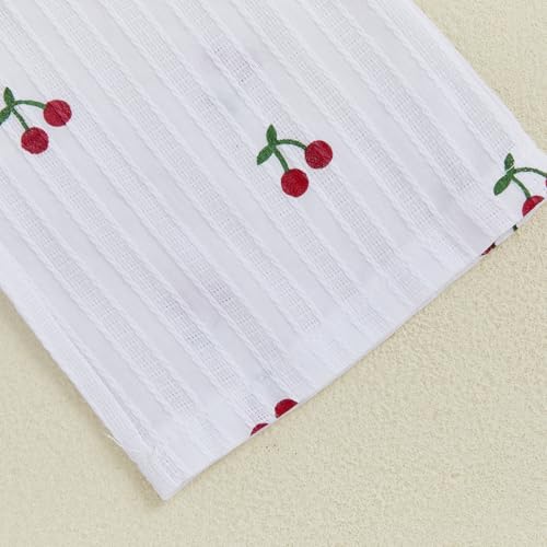 Image of Thorn Tree Toddler Girl Clothes Plaid Printed Sleeveless Pleated Camisole Linen Pants Set Baby Summer Outfits