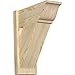 Ekena Millwork OUT08X18X22THR04SWR Thorton Smooth Craftsman Outlooker, 8" Width x 18" Depth x 22" Height, Western Red Cedar
