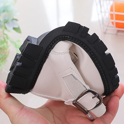 Girl's Combat Boots Ankle Booties Lace Up Side Zipper Riding Boots Faux Leather Short Booties (Little Kid/Big Kid)4