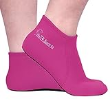 FitsT4 Tauchsocken 3mm Neoprensocken rutschfest für Damen Herren, Neoprene Diving Socks Neoprenanzug zum Schnorcheln, Schwimmen, Surfen, Segeln, Kajakfahren Wassersport,Rosa,L