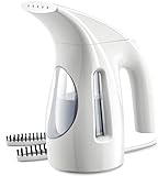 HiLIFE Steamer for Clothes, Portable Handheld Design, 240ml Big Capacity, 700W, Strong Penetrating Steam, Removes Wrinkle, for Home, Office and Travel(ONLY FOR 120V)(White)