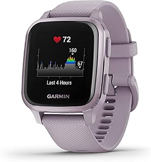 Garmin Venu Sq GPS Smartwatch with All-day Health Monitoring and Fitness Features, Built-in Sports Apps and More, Orchid with Metallic Orchid Bezel