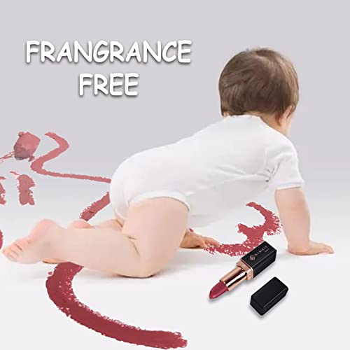 Flivevine Long Lasting Waterproof Matte Lipstick,Hydrating,Non-Stick Lipstick,Velvety Red Lipstick With Pure Luster,Lipstick For All Occasions,Essential Lipstick For Women (15 Savage) #TOP1