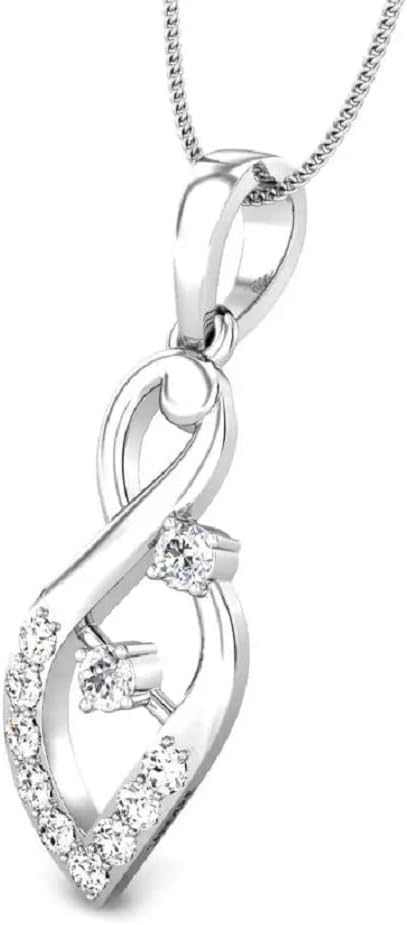 1 CT Round Colorless Moissanite Engagement Pendant, Wedding Bridal Pendant, Eternity Sterling Silver Solid Diamond Solitaire -Prong Anniversary Promise Gift for Her