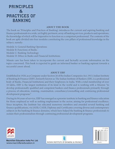 Image of Macmillan Education Principles and Practices of Banking | JAIIB Courseware | JAIIB 2026 updated Edition | JAIIB Exam preparation by IIBF (IIBF JAIIB Exam)