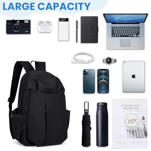 Image of Zibuyu Casual Backpack for Men & Women - Waterproof Laptop Backpack with Anti-Theft Pocket, Lightweight School College Travel Bag, 15.6 Inch Bookbag