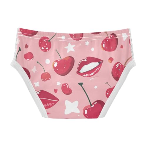KLL Red Lips Cherry Toddler Boy Pure Cotton Underwear Breathable Children Panties2