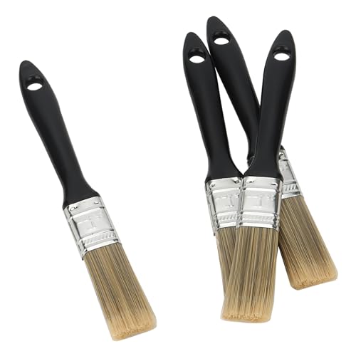 image for SOUJAP 20 PCS 1 Inch Small Paint Brushes, Plastic Handle Brush, Multi 