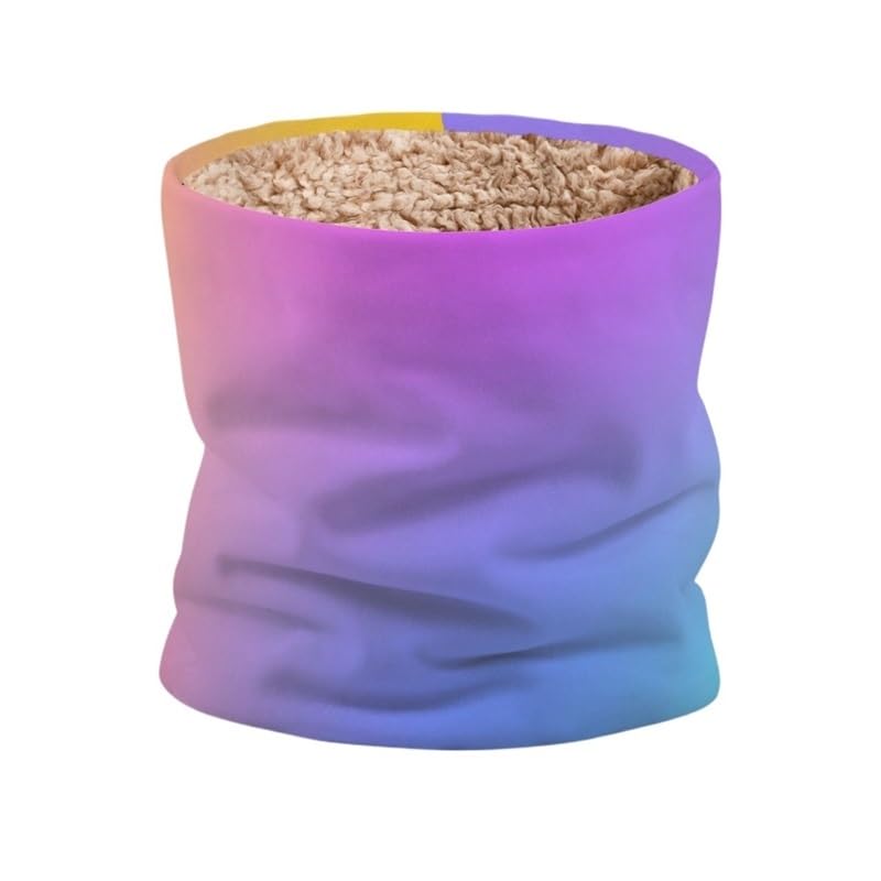 TRgqify-KMTRgqify-KM Scarf Knitted Ring Neck Wraps Gradient design Women Bandana Warm Solid Collar Unisex Men Face Scarves Cashmere (Color : 04)