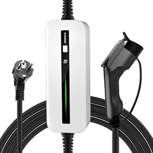 morec type 1 ev chargeur 2.2/3.6kw chargeur voiture electrique commutable 10/16a cable de recharge câble de charge standard us schuko sae j1772 evse 6m/20ft