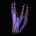 Uniclife 4 Pack Fish Tank Decorations Glowing Effect Aquarium Décor Small Silicone Artificial Coral Plant Ornament