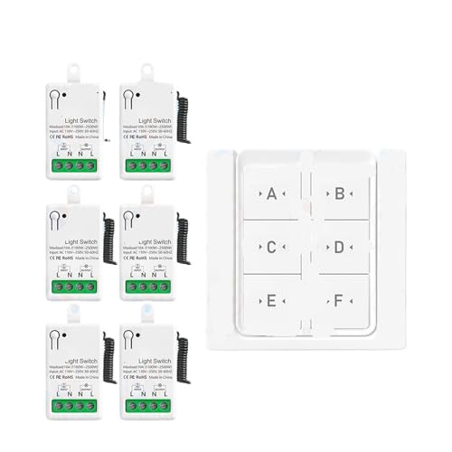 Interrupteur d'éclairage à télécommande 10A avec mini module relais 220V pour rénovation