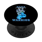 Escuadrón de apoyo para la concienciación sobre el cáncer de colon de Nana de un guerrero PopSockets PopGrip Intercambiable