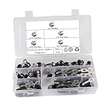 Uonlytech Lot De 50 Colliers De Serrage Inox 304 à Coussinet En Caoutchouc R, Antirouille...