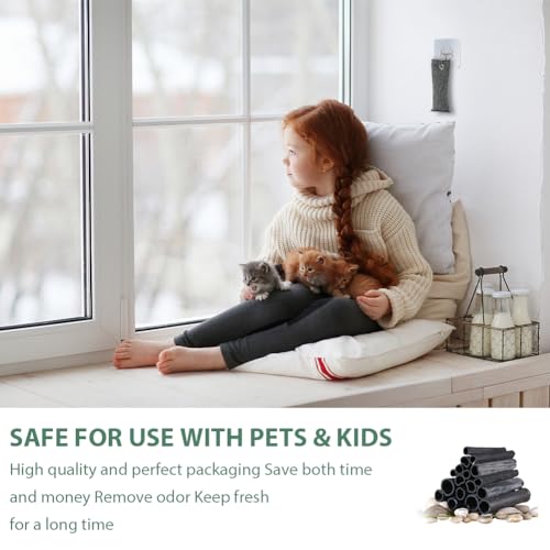 HOTUT Luftreinigungsbeutel aus Bambuskohle,12x75g Aktivkohle-Geruchsabsorber,Feuchtigkeitsbeseitiger für Zuhause,wiederverwendbar natürliche Geruchsbeseitiger für Schuhe,Kleiderschrank,Auto