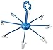 Whitmor Clip & Drip Hangers With 8 Clips Blue / White