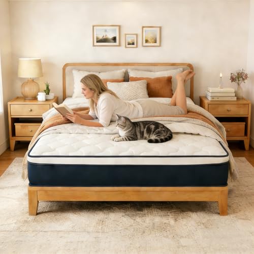 Kesyup 12 Inch Hybrid Queen Mattress in a Box - Gel...