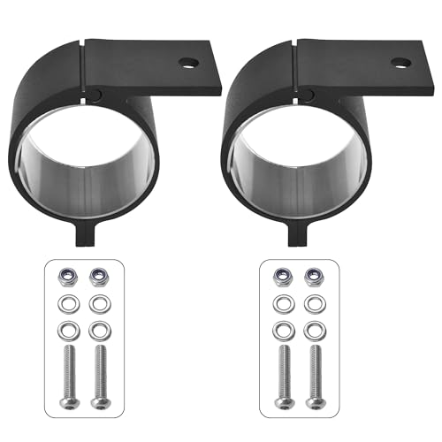 2.5 Inch Tube Clamp Mounting Bracket Bull Bar Roof Rack Roll Cage Mounts LED Square Round Work Light & Light Bar for Car Crash Bar Guard Offroad Work Lights LED Bar Driving Lights