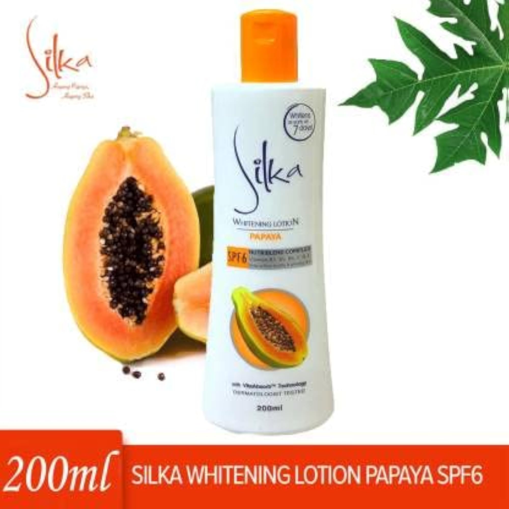Silka Skin Whitening Lotion, Brightening Formula