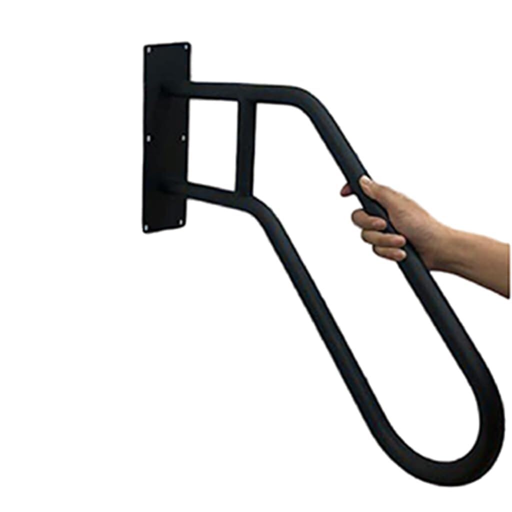 Main courante d'escalier noire haut de gamme pour marches de porche et entrée