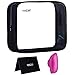 SMARTOOF TSA Approved Toiletry Bag | Clear Makeup bag | Travel Bag | Water Resistant Airline 3-1-1 Carry On Compliant Bag + Toothbrush Cover