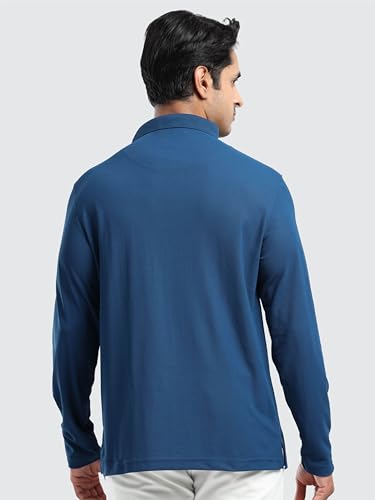 Image of STELLERS Men's Full Sleeve Polo T-Shirt | Feather Touch Feel | Odour Resistant | Wrinkle Free | Quick Dry | Stretchable | Lightweight | Anti-Static | UV Resistance | Anti-Microbial