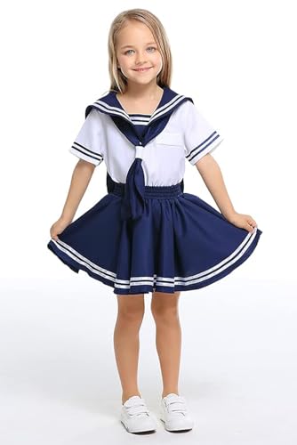 Disfraz de marinera para niñas vestido de cosplay anime miniatura 5