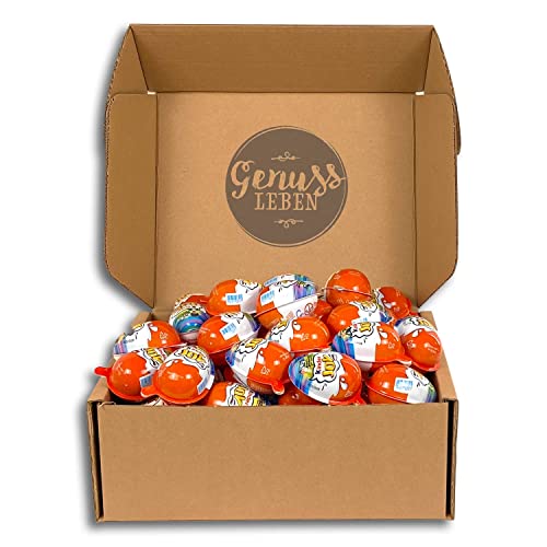 Kinder Joy Naschpaket 40x KINDER JOY Schokoladen-Hälften OHNE Spielzeug - Leckerer Vorrat, MHD 10/2025 Weihnacht Schokolade