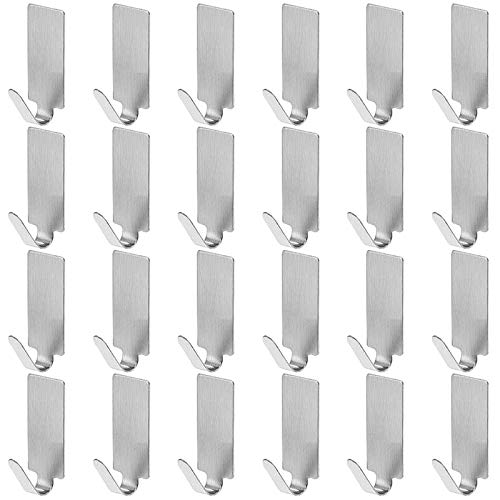 faburo 24pc Crochet adhésif Crochet en Inox