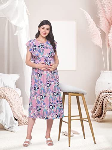 Image of AV2 Women Maternity Feeding Dress | Feeding Kurti | Nursing Dress -5071