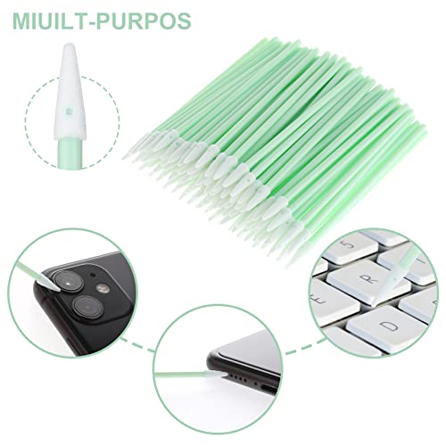 200Pcs Cleaning Swabs Foam Swabs Multi Purpose Swabsticks Gun Cleaning Swabs For Lab Microfiber Swabs Sponge Stick For Inkjet Printer Print Head Camera Optical Lens Optical Equipment #TOP2