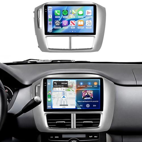 4G+64G Car Radio Stereo for Honda Pilot 2006 2007 2008, 9inch HD in-Cell Touch Screen/Android 15/Wireless CarPlay/Android Auto/GPS/WiFi/5.0Bluetooth/FM/RDS/SWC/AHD Backup Camera by MAHVEC - Used condition - US$116.40