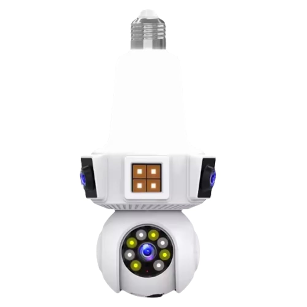 Mini caméra IP WiFi double objectif pour surveillance maison