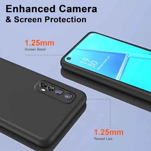 Image of JOTECH Back Case Cover for Realme 7 | Full Camera Protection | Soft TPU Flexible Shockproof Mobile Back Cover -Black