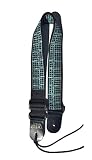 Guitar Strap EKG Readout On Nylon Adjustable Acoustic Electric Bass Made In USA