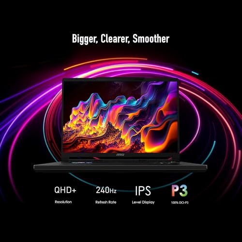 Image of msi Raider A16 HX 16 inch 240Hz QHD+ Gaming Laptop: AMD Ryzen 9-8940HX, NVIDIA Geforce RTX 5080, 32GB DDR5, 2TB NVMe SSD, Type C, Wi-Fi 7, Win 11 Home: Core Black B8WI-023US