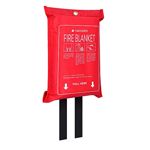 Comparison: Best Stove For Van Life 6 Navaris Fire Blanket for Kitchen - Safety Equipment for Home Kitchen, Camper Van Life, Motorhome - Includes Hole to Wall Hang - 47.2" x 47.2" (1.2 m x 1.2 m)