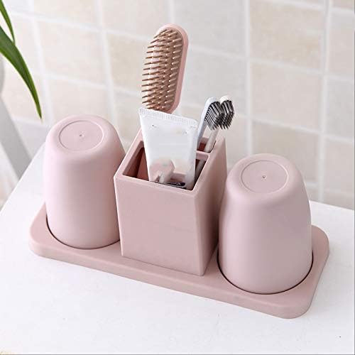 Washing Cup Toothbrush Holder Set Creative Family Couple Home Toothbrush Holder Mouthwash Cup Holder with Two Cups