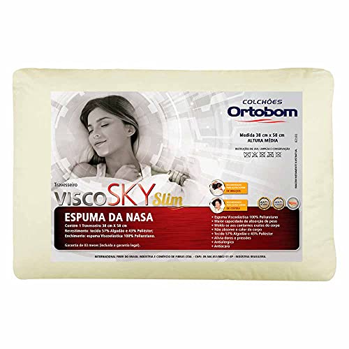 ORTOBOM TRAVESSEIRO VISCO SKY SLIM