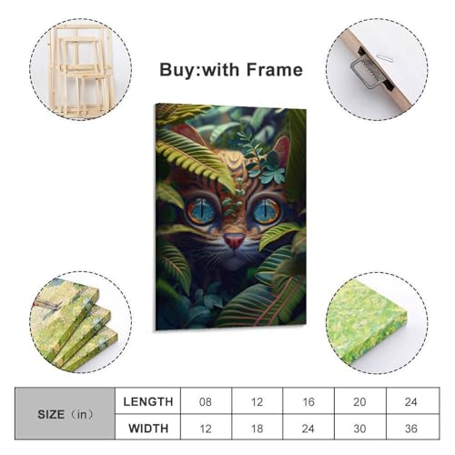 Décoration murale 3D chat mignon pour égayer un mur blanc triste 30x45
