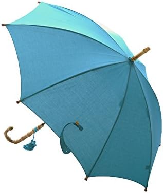 Amazon Co Jp 日傘 Wakao バンブーハンドル日傘 晴雨兼用 ワンサイズ ターコイズブルー ファッション