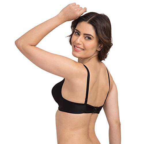 Image of Tweens - Heavily Padded Semi Push-Up Bra - Polyamide Fabric - 3 /4th Coverage, Wireless, Multiway Straps, Seamless - Everyday T-Shirt Bra
