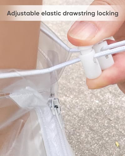 Image of Waterproof Shoe Covers, Rain Shoe Covers Transparent Reusable Non Slip Shoe Cover for Outdoor Women and Men
