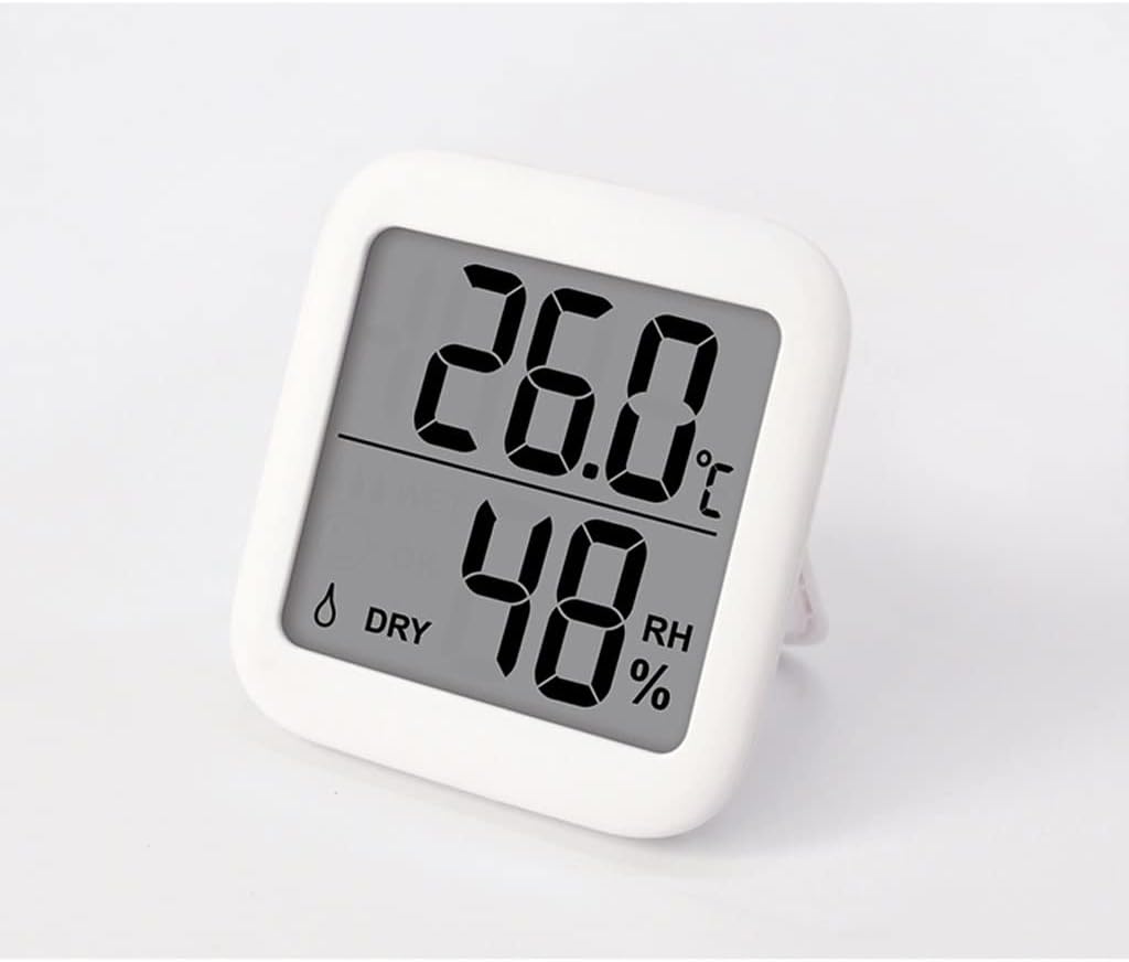 Hygrograph Indoor Household Electronic Thermometer Wet and Dry Digital Display Wall Mounted Room Temperature Table, 68x74.5x15mm