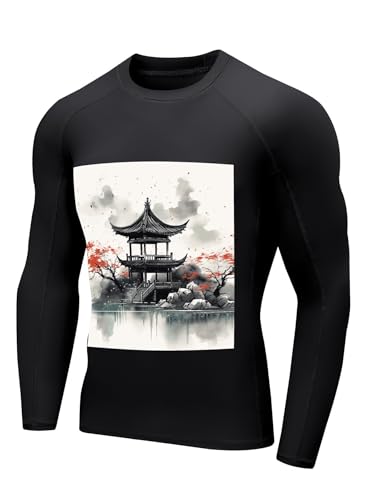 Camiseta de Lycra para Hombre con Protección Solar UPF 50+ Manga Larga para Surf y Nado miniatura 2