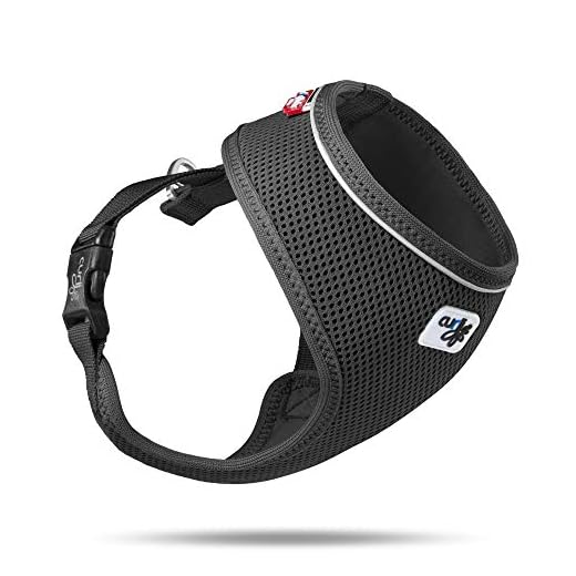 Trixie Experience Touring Hundegeschirr,weinrot 65-90 cm/20 mm Größe L 5 curli Geschirr Basic Air-Mesh, schwarz, L