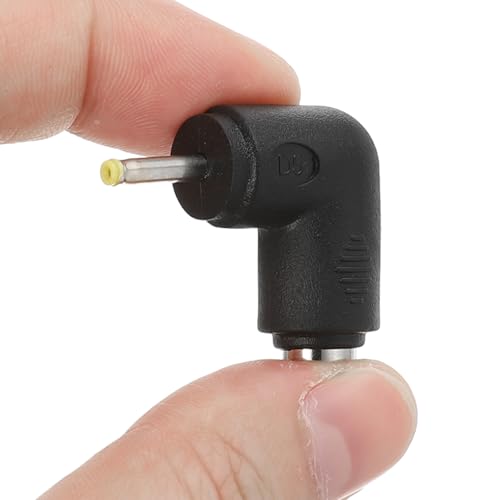 Adaptador Conector de Poder DC, 2 Piezas Ángulo 90° 5.5x2.1mm Hembra a 2.5x0.7mm Macho miniatura 3