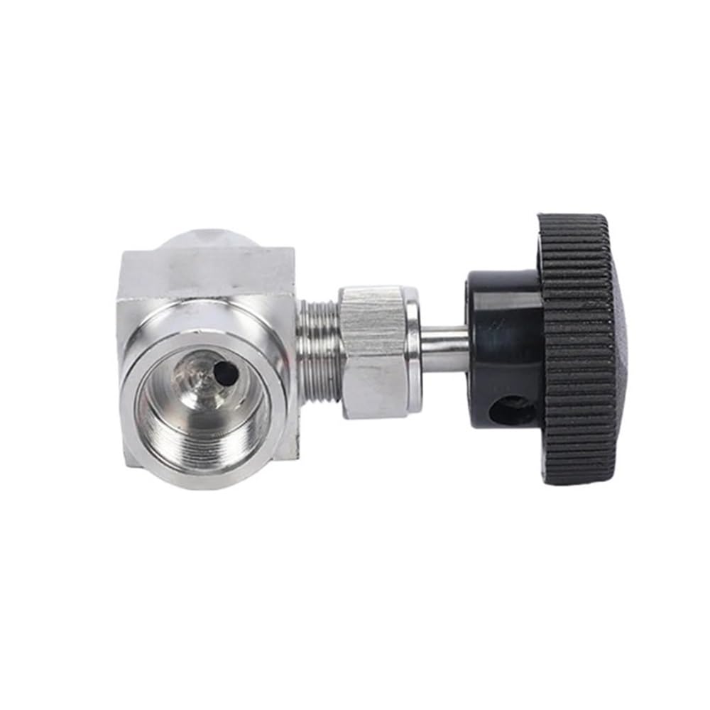 Yjqhody Women's One Color Adjustable Needle Valve Bsp1/2Inch Needle Valve, Thread Ss304 Pressure Flow Control For Construction Sites 1Piece