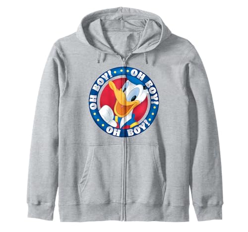 Donald Duck Veste Capuche Disney Zip Hoodie Mickey Friends Vêtement Homme Casual
